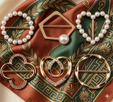 6 pièces Clips pour foulards pour femmes