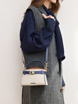 Clariva Mini sac à main décontracté polyvalent et à couleurs contrastées
