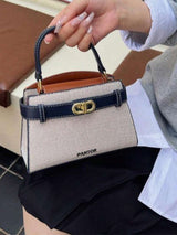 Clariva Mini sac à main décontracté polyvalent et à couleurs contrastées