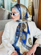 Foulard Imprimé Style Palais de Luxe