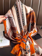 Foulard long femme 90*180cm en faux soie