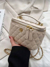 Nouveau sac à main beige unicolore
