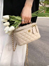 Nouveau sac à main beige unicolore