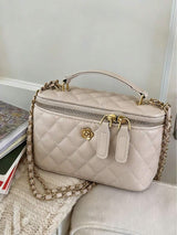 Nouveau sac à main beige unicolore
