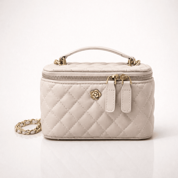 Nouveau sac à main beige unicolore