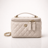 Nouveau sac à main beige unicolore