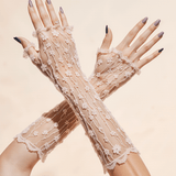 paire de gants longs sans doigts à la mode pour femmes