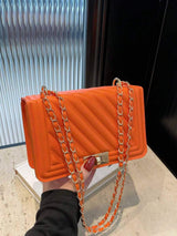 Sac bandoulière mini à la mode en PU gaufré uni, idéal pour les trajets quotidiens