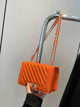 Sac bandoulière mini à la mode en PU gaufré uni, idéal pour les trajets quotidiens