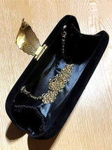 Sac de soirée élégant en velours