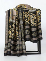 style palais de luxe, châle satin rétro